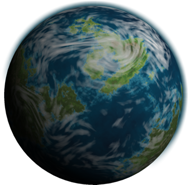 An Earth Like Planet Shrouded In Clouds With Blue Oceans - Earth (400x400), Png Download
