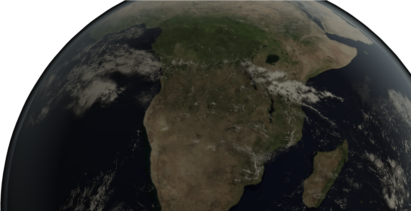 Texture Maps Courtesy Of Nasa Blue Marble Project - Earth (1400x700), Png Download
