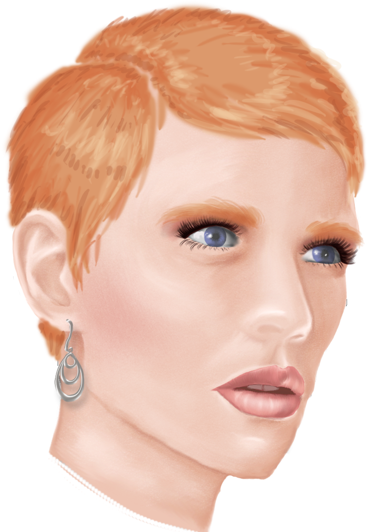 Shane Jager Casual Sketch - Lace Wig (820x1123), Png Download