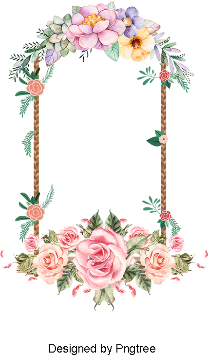 Hand Painted Flower Tema Letrero Imagen Descargar - Garden Roses (800x800), Png Download