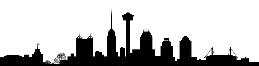 Special Delivery Service Available Statewide - San Antonio Skyline Black And White (1024x264), Png Download