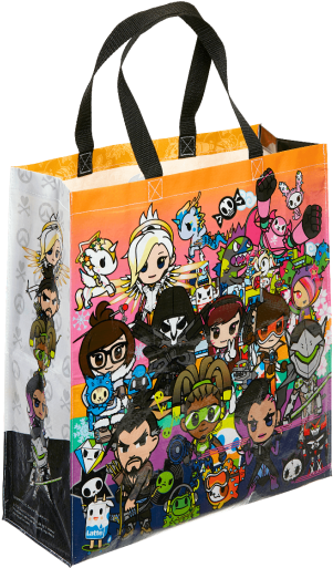 Tokidoki X Overwatch Heroes Vinyl Totebag - Overwatch (550x550), Png Download