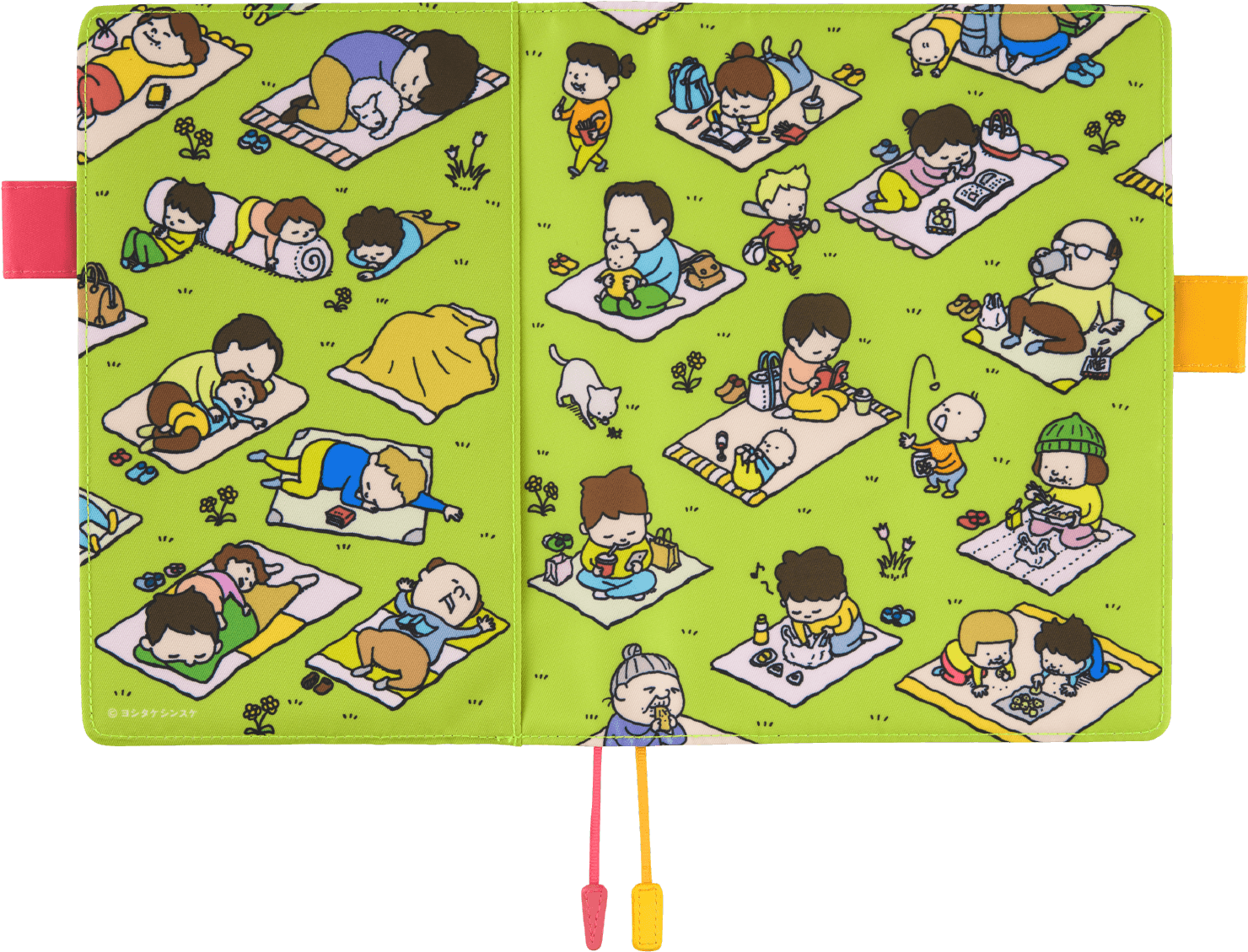 All Kinds Of People Are Laying On Picnic Blankets On - Diary (1600x1128), Png Download