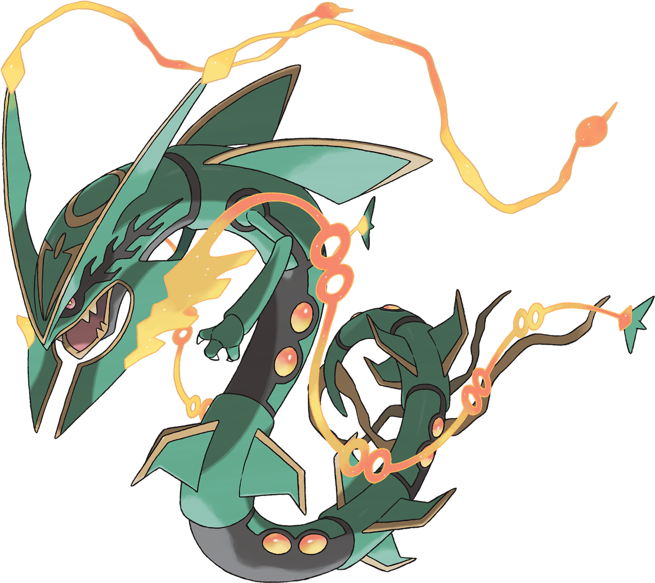 View Samegoogleiqdbsaucenao Mega Rayquaza , - Pokemon Rayquaza (1280x1280), Png Download