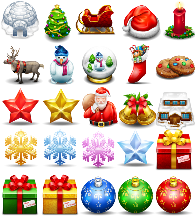 Free Christmas Icon Png By Freeiconsfinder - Christmas Icons (660x770), Png Download