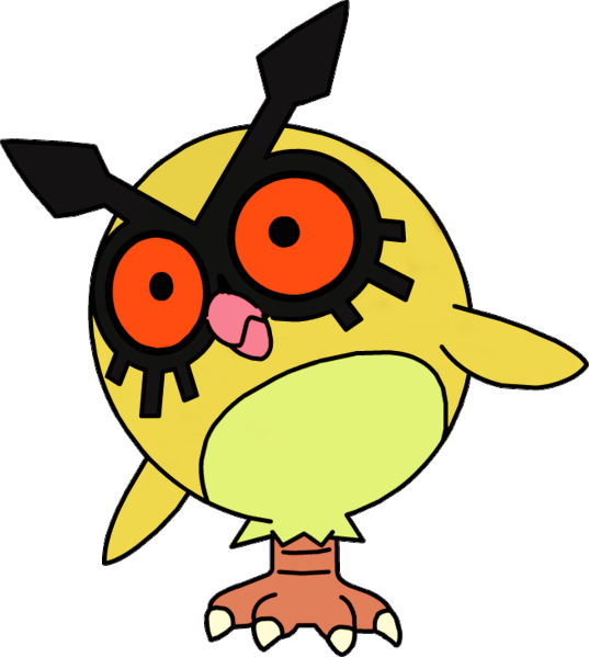 [ Img] - Pokemon Noctowl Shiny Png (537x599), Png Download