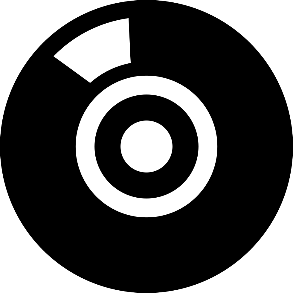 Music Cd Black Circular Shape Comments - Cd Icon Svg (980x980), Png Download