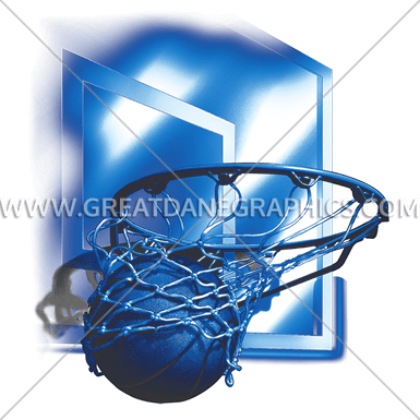 Basketball Net & Board - Basketball Goal Background Picture Color (385x385), Png Download