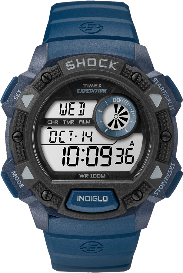 Expedition Base Shock Gauge 45mm Resin Strap Watch (750x900), Png Download
