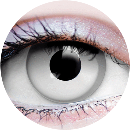 Zombie I - - Zombie White Primal Contact Lenses (700x700), Png Download