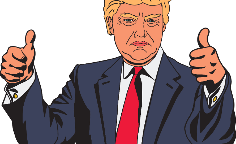 Donald Trump Registering His Approval - Trump Xrp (778x477), Png Download