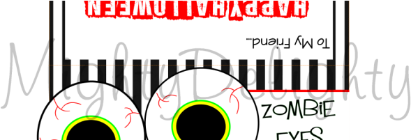 Zombie Eye Printable Pic (640x200), Png Download