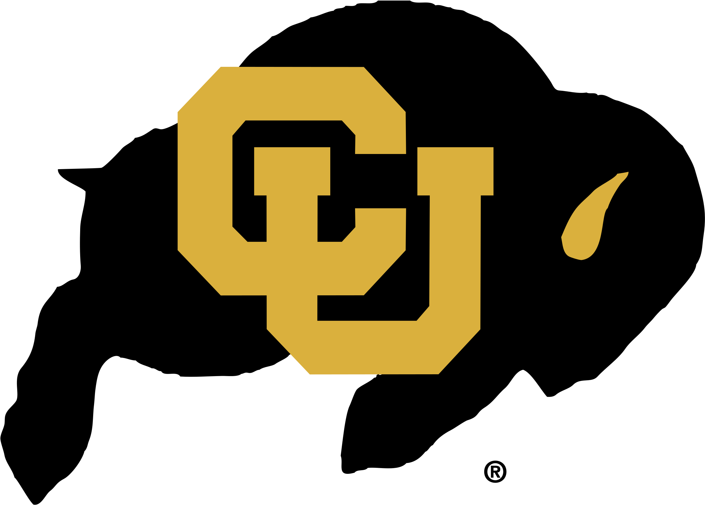Colorado Buffaloes Logo Png Transparent - Cu Boulder Buffalo Logo (2400x2400), Png Download