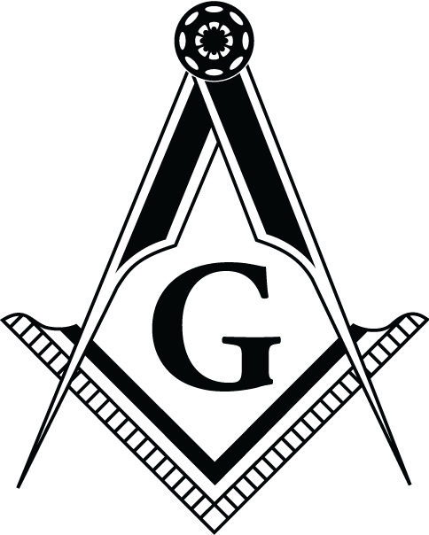 1717 - Masonic Square And Compass (484x604), Png Download