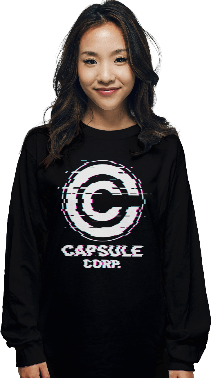 Glitch Capsule Corp - Girl (900x1300), Png Download