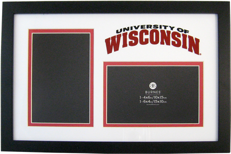 Uw Badger Photo Collage Frame - Milliken Wisconsin Rug University Team Spirit (500x358), Png Download