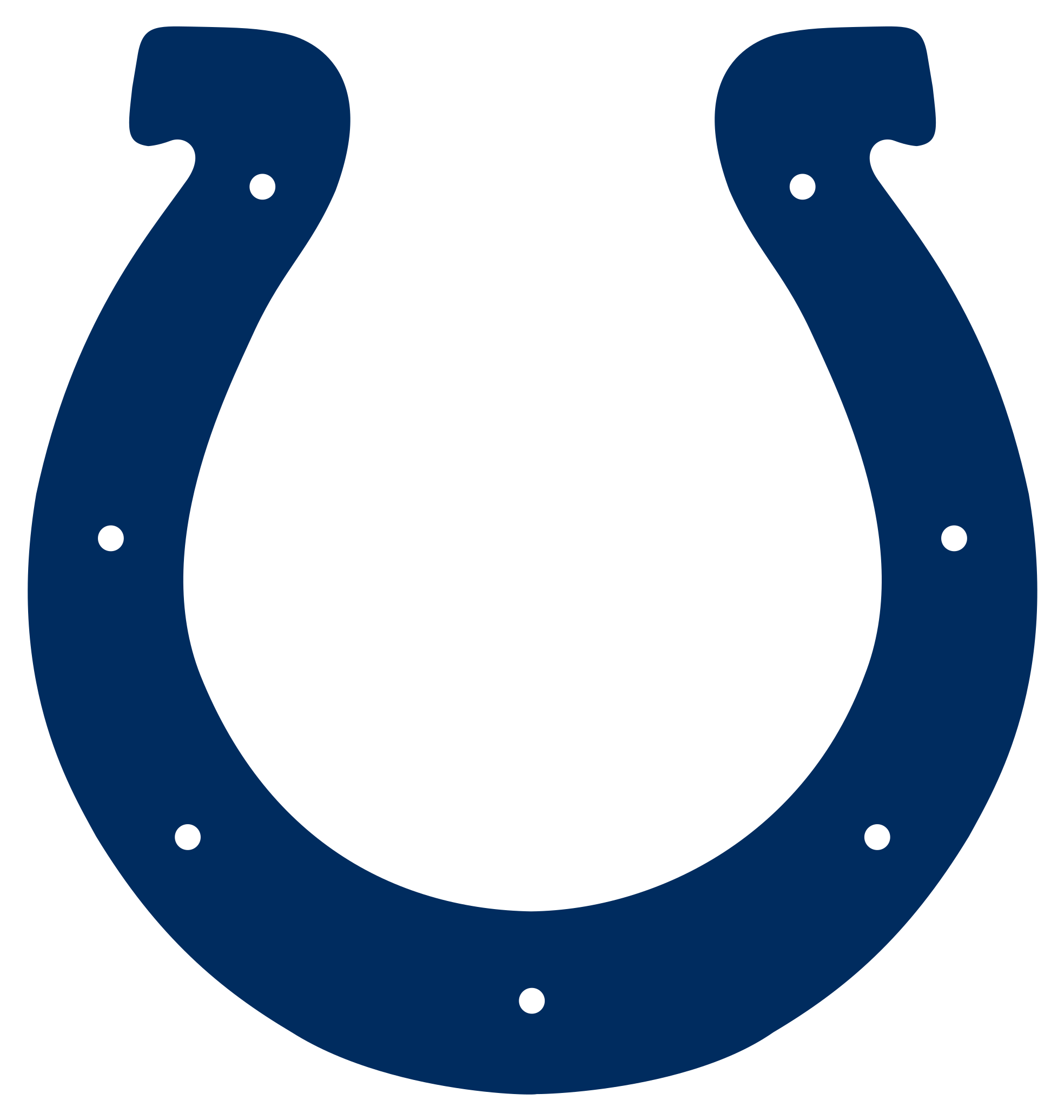 Indianapolis Colts Horseshoe Logo 2 By Mary - Indianapolis Colts Logo (2000x2104), Png Download