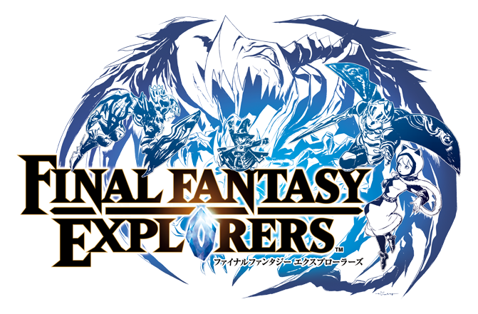 2016, Cloud Strife, Final Fantasy Explorers, Final - Final Fantasy Explorers Logo (671x441), Png Download