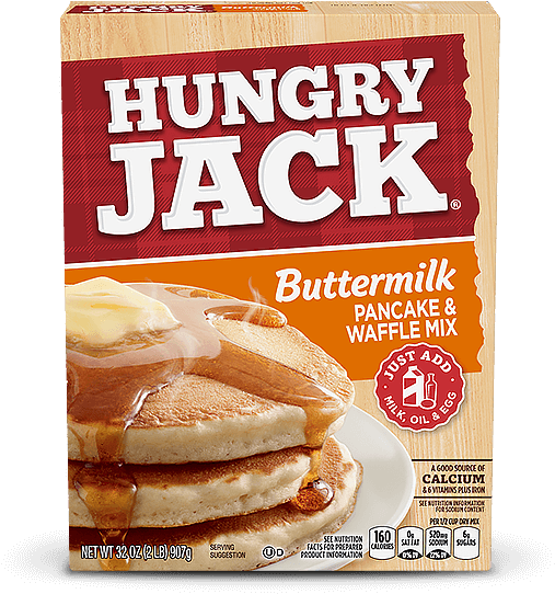 Buttermilk Pancake & Waffle Mix - Hungry Jack Pancake Mix Buttermilk (550x622), Png Download