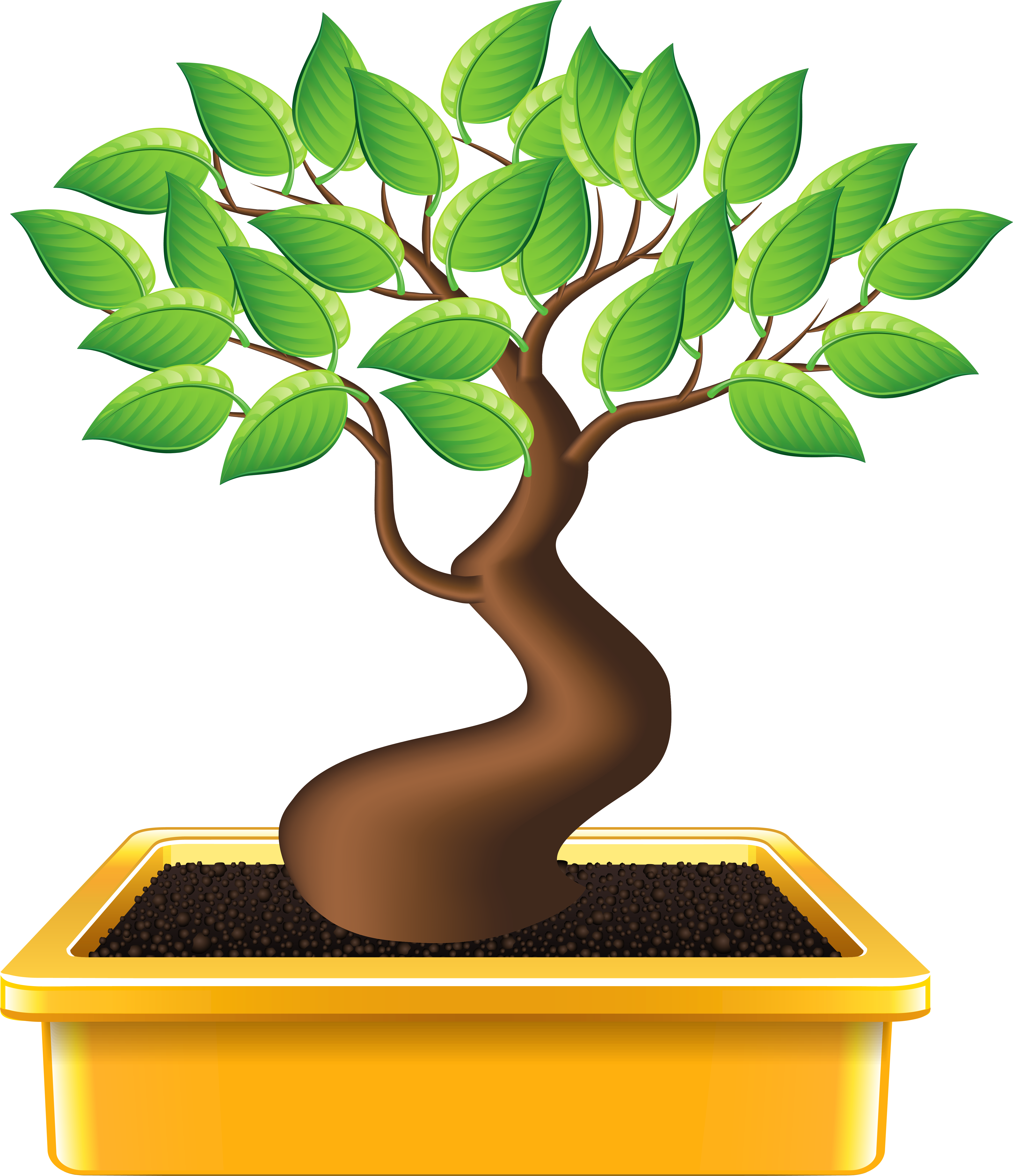 Bonsai Tree Silhouette At Getdrawings - Bonsai Emoji (5049x5862), Png Download