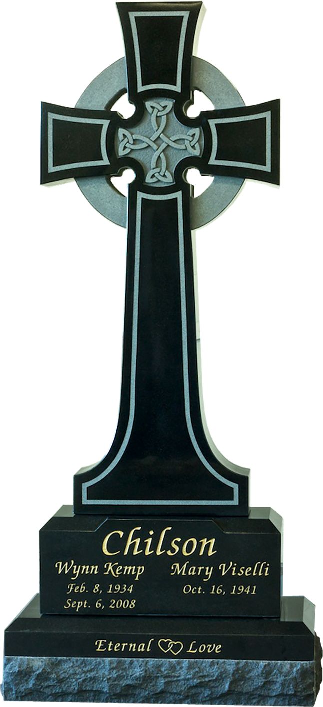 Chilson Cross - Cross Tombstones (750x1500), Png Download
