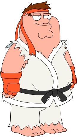 Dojo Peter - Peter Griffin Martial Arts (266x471), Png Download