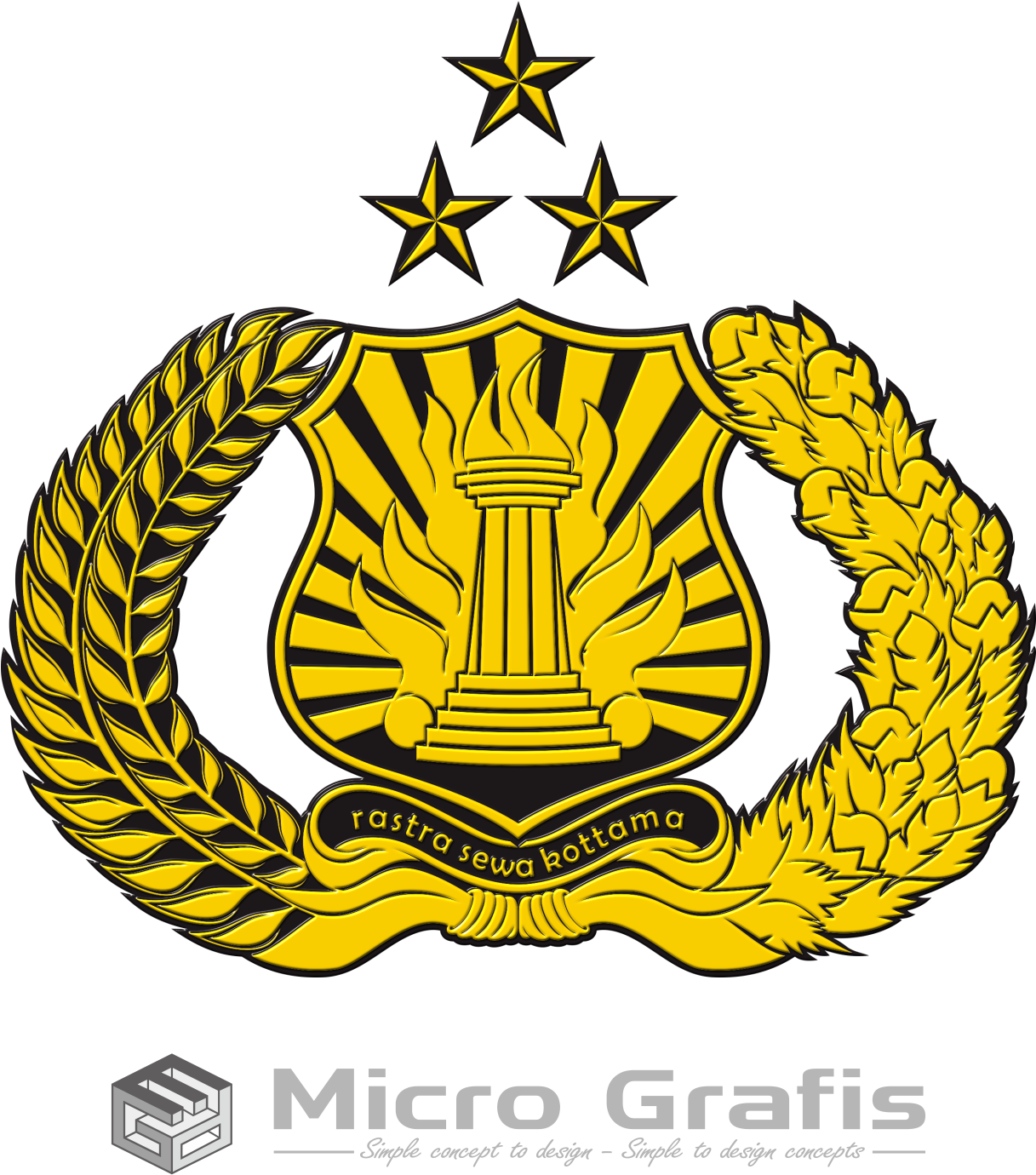 Logo Tribrata Format Cdr Logo Tribrata Polri Full Size Png Download Seekpng