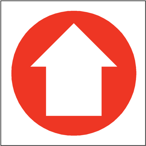 Arrow Sign Up - Sign (600x600), Png Download