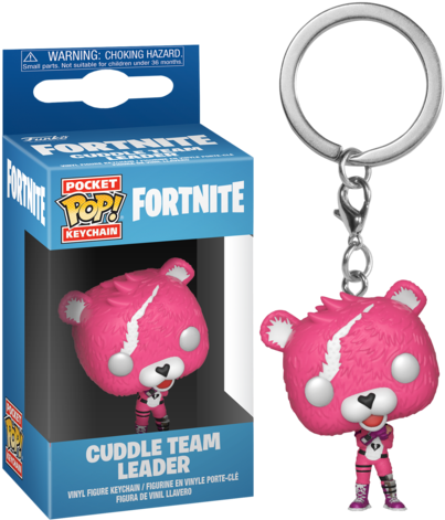 Cuddle Team Leader Pocket Pop Vinyl Keychain - Pop Fortnite (404x479), Png Download