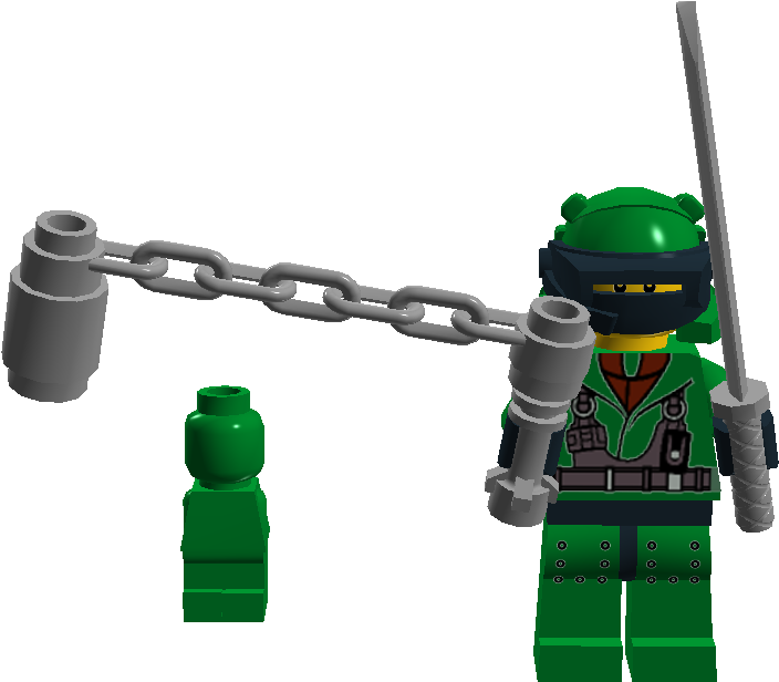 Rank 3 Jungle Ninja Gear Special Ninja Minion - Lego (1038x617), Png Download