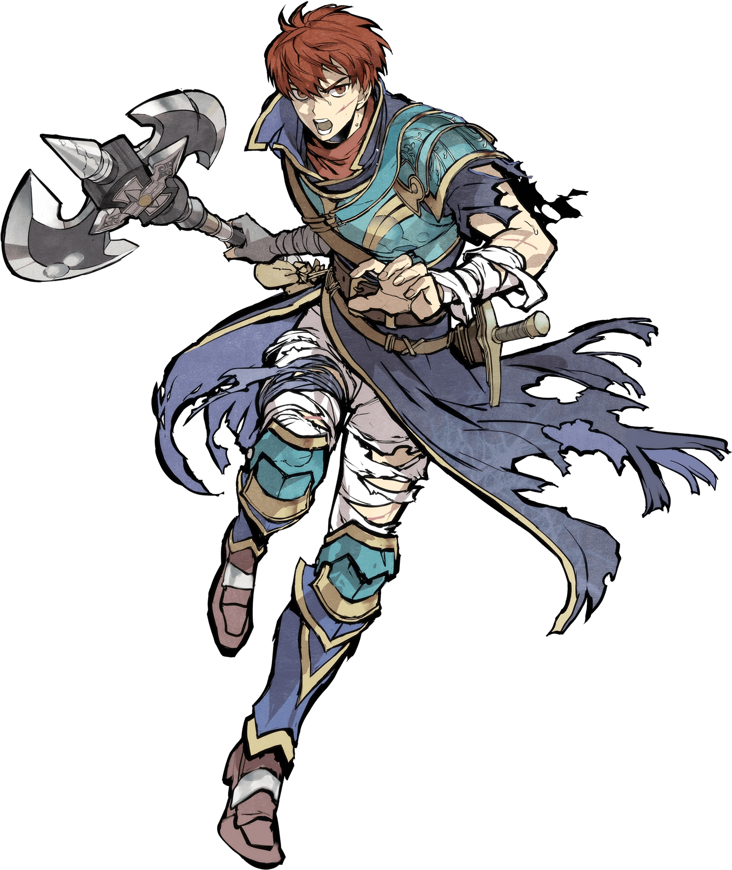Full Injured Raven - Raven Fire Emblem Heroes (340x388), Png Download