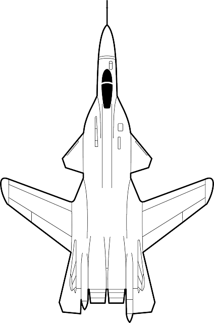 Paper, Outline, Drawing, Sketch, Silhouette, Cartoon - Sukhoi Su 47 (424x640), Png Download
