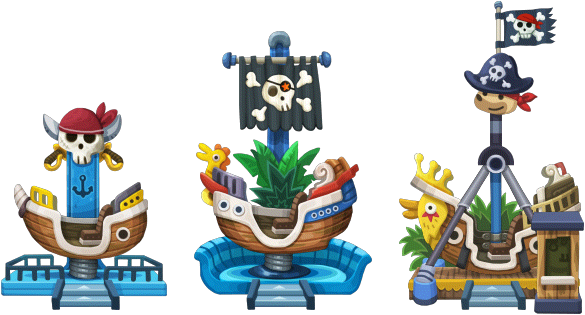 Summer Business Pirate Ship Level 1to3 - Wiki (585x315), Png Download