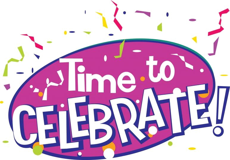 Celebration Png Background Image - Let's Celebrate Clip Art (772x539), Png Download