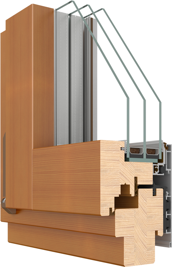 Modern Timber And Aluminium Window - Window (720x1000), Png Download