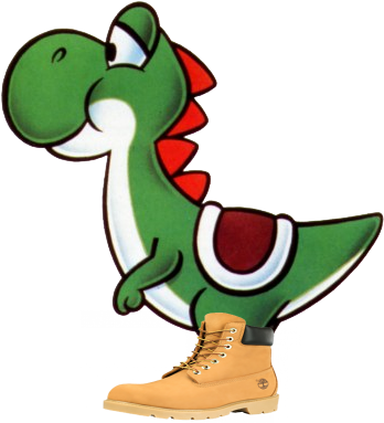 Image - Yoshi Super Mario World Art (369x400), Png Download