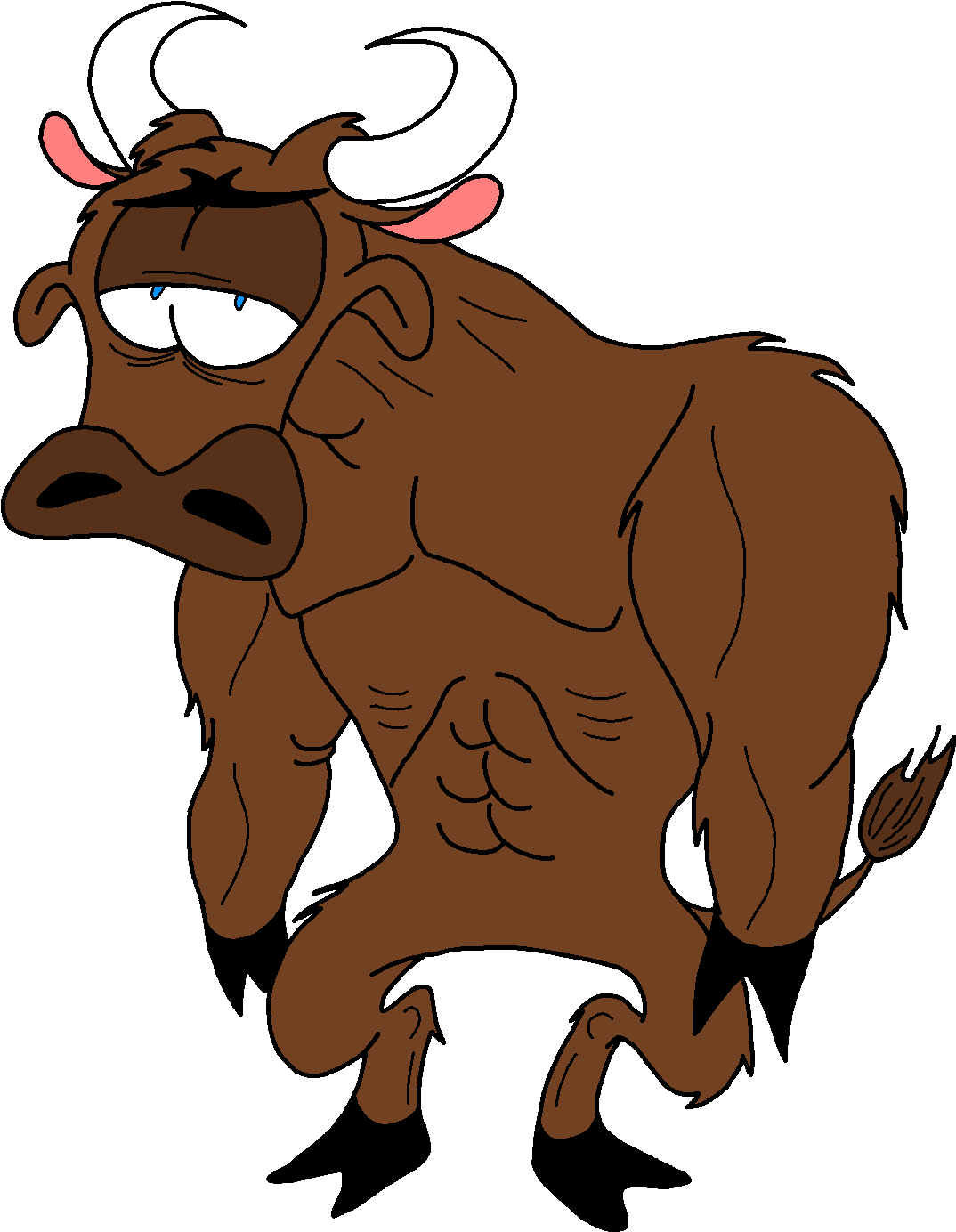 Bull Clipart Buffalo - Domestic Yak (1499x1509), Png Download
