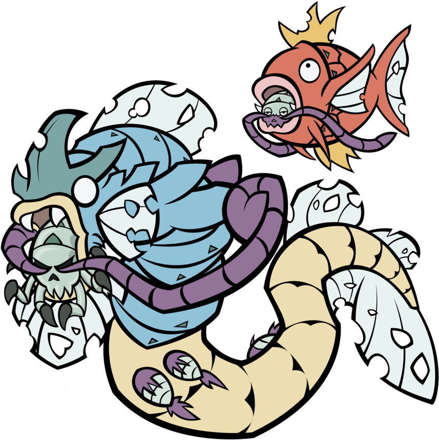 Clip Black And White Download Pokemon Alola By H On - Pokemon Gyarados (894x894), Png Download