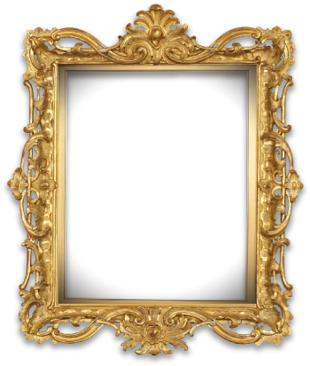 No Frame - Beauty And The Beast Frame Png (355x430), Png Download