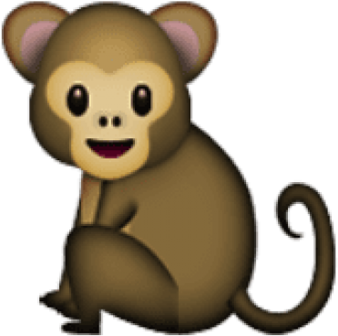 Free Png Ios Emoji Monkey Png Images Transparent - Monkey Emoji Full Body (480x502), Png Download