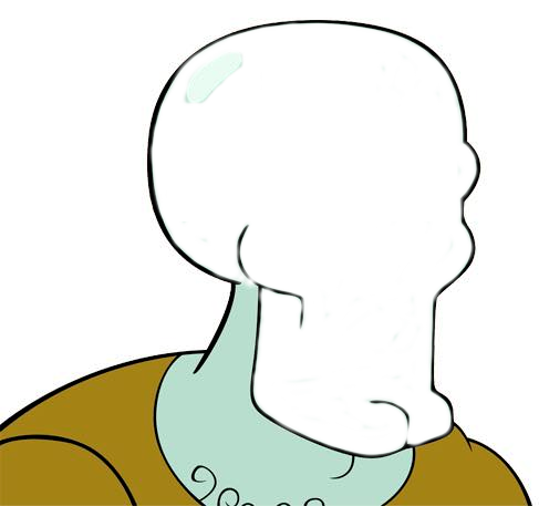 Copy Discord Cmd - Squidward's Tiki Land (487x457), Png Download