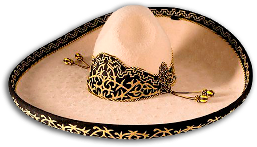Sombrero De Charro Png - Sombrero De Mariachi Png (575x318), Png Download