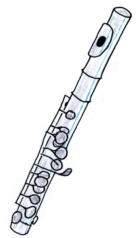 My New Instrument For This Year Piccolo I'm So - Dibujos De Flauta Travesera (464x800), Png Download