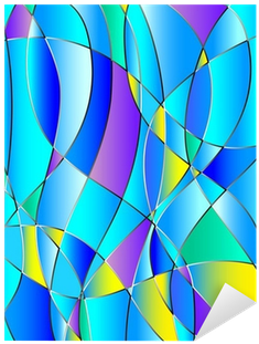Stained Glass Texture Blue Tone Background Vector ステンド グラス フリー 素材 Full Size Png Download Seekpng