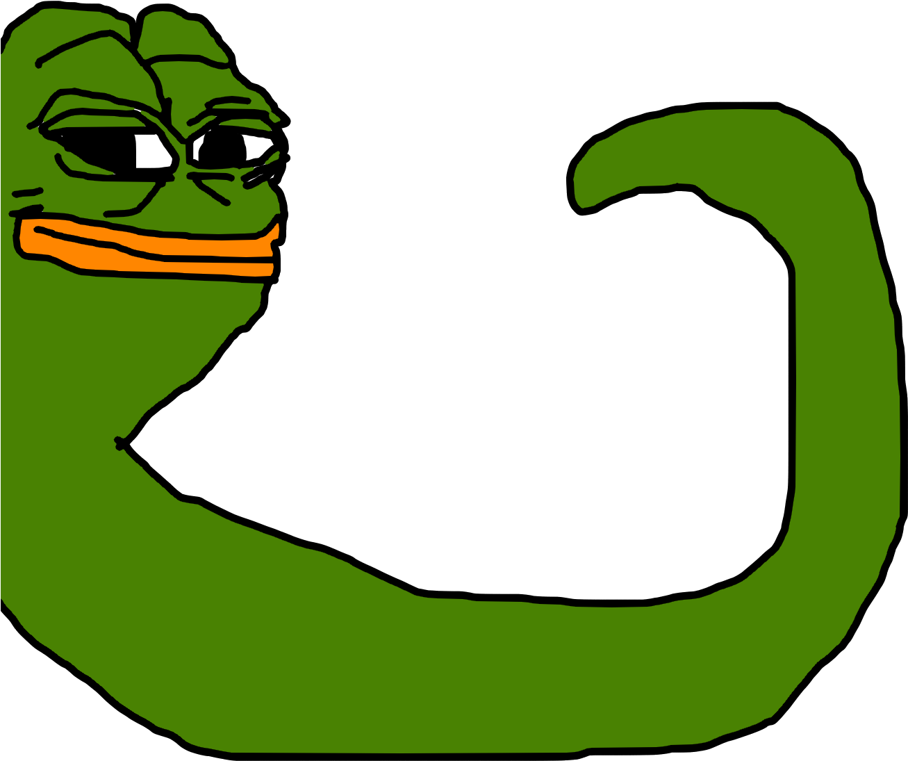 Feelsbadman Pepe Png - Pepe Psd (1400x1200), Png Download