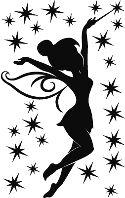 Pics For Gt Tinkerbell Silhouette Tattoo Marathon Tatts - Silhouette Tinkerbell (400x400), Png Download