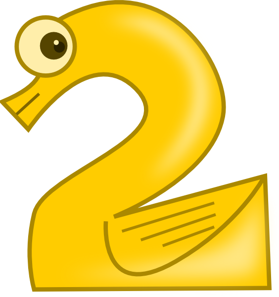 Happy Sun Free Download Clip - Number 2 Clip Art (564x599), Png Download