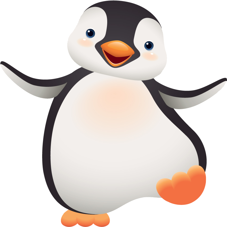 Very Cute Clip Art - Penguin Clipart (954x981), Png Download