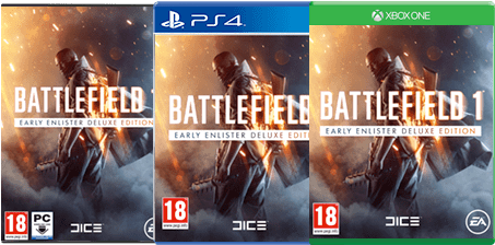 Battlefield 1 Early Enlister Edition - Battlefield 1: Early Enlister Deluxe Edition For Xbox (475x294), Png Download