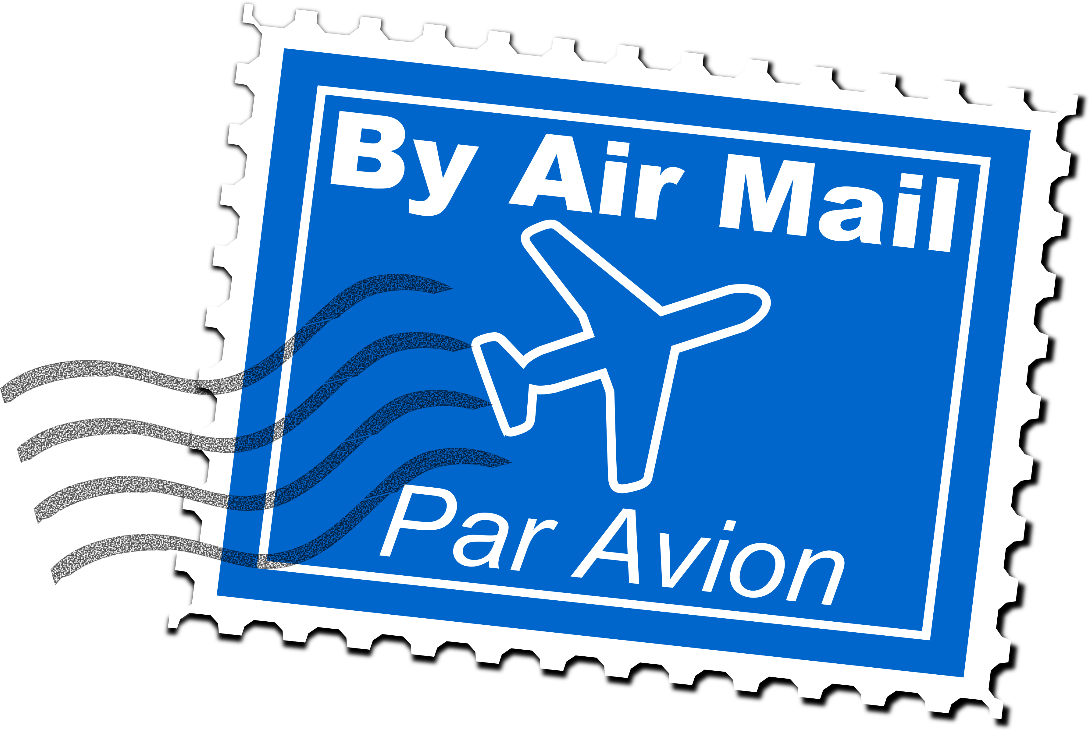 This Free Icons Png Design Of Air Mail Postage Stamp (3576x2400), Png Download